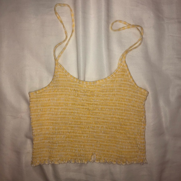 pacsun yellow gingham tanktop - Picture 1 of 2